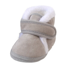 Toddler Boots,Toddler Shoes Comfortable Soft Sole for Babies Warm Cotton Boots for First Walkers,Boots,01 Grey,6-9 Months