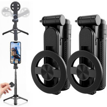 Perche à selfie magnétique de poche 4 en 1 Mini trépied avec télécommande