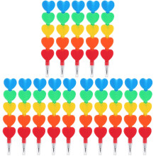 15St Plastic Schrijfpotloden Stapelbaar Kleurrijk Kinderstationery