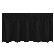 Wrap Around Bed Skirts for Twin Beds,Machine Washable Bedskirt with Adjustable Elastic Dust Ruffles