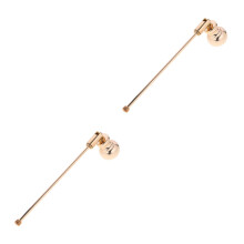 2St Luxe Gouden Kaarsendover Voor Geurkaarsen En Stolpkaarsen