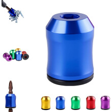 Curltub Strong Magnetic Screw Ring, 5PC, 1/4" (6.35mm), Aluminum Alloy Screw Holder for Drill (Blue) – Compatible with all standard drivers