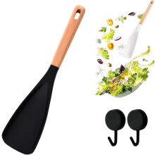 Spúnóg Cócaireachta Silicone le haghaidh Earraí Cócaireachta Neamhghreamaitheacha, 3-in-1
