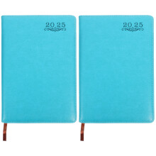 2Stk Mobiler Daily Planner Notepad Aus PU, Für Büro & Studium