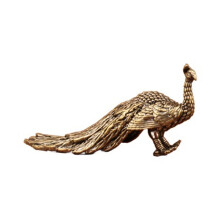 Statuie sculptură păun din alamă pentru decor interior