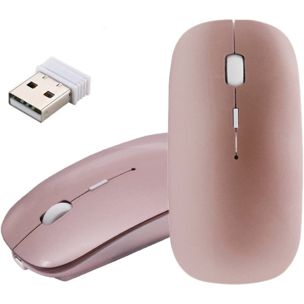 Wireless Mouse,2.4G Slim Rechargeable Wireless Mouse Mice With Usb Receiver,3 Adjustable 800/1200/1600 Dpi Silent Mouse For Pc Laptop Windows 9426043224912