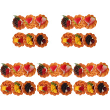 5Sets Oranje PU Broodmodel Decor Nepbrood Fotoprop Winkelpresentatie