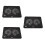 3Pcs Black Laptop Cooler Stand Adjustable Notebook Cooling Support 5