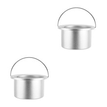 2St Zilveren Wax Smeltkom Van Aluminium, Voor Wax Ontharing