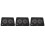 3Pcs Black Laptop Cooler Stand Adjustable Notebook Cooling Support 6