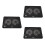 3Pcs Black Laptop Cooler Stand Adjustable Notebook Cooling Support 8
