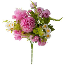 Silk Rose and Daisy Bridal Bouquet – Reusable Artificial