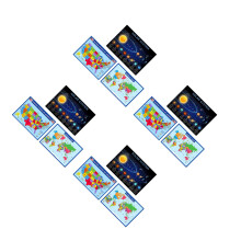 4Sets Kleurrijke Muurkaarten Uv-Papier Voor Decoratie En Educatie