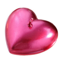 Valentine's Day Heart Shaped Small Candles,Handmade Heart Gift Candle for Valentine's Day Wedding Anniversary Birthday Home Decor(Hot Pink)