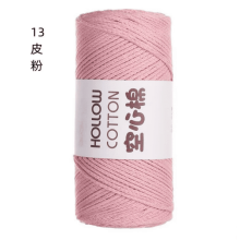 Hilo de algodón ultrasuave para ganchillo de 150 g – Rosa cuero