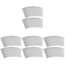 800Pcs Small Transparent Storage Bags White Self-Seal Packing Bags
