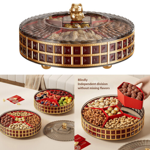 Rotating Serving Tray for Dry Fruits, Nuts, and Candy 1