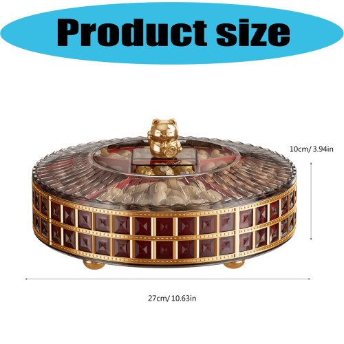 Rotating Serving Tray for Dry Fruits, Nuts, and Candy 2
