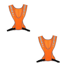 2St Veiligheidsvest Reflecterend Polyester Voor Outdoor Gebruik