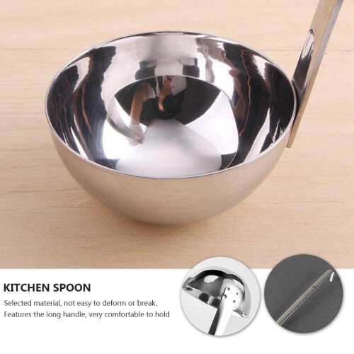 Stainless Steel Ounce Spoon with Long Handle 2