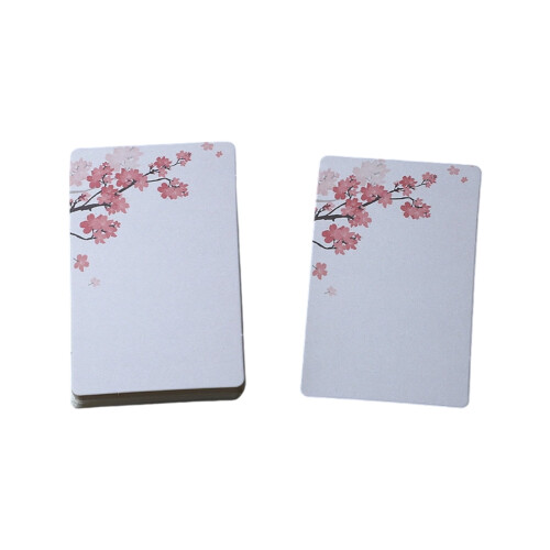 Cartões de Anotações com Flores, Sem Pauta, 20 Folhas, 2,24 x 3,54 polegadas