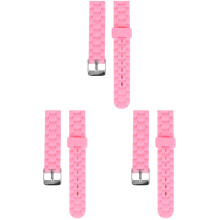 3St Silicone Horlogeband Dames Roze Comfortabel Verstelbaar Vervanging