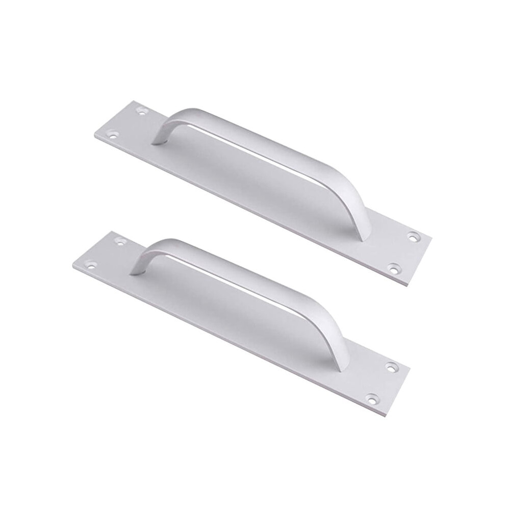 2Pcs Door Pull Handle Silver Aluminum Alloy Sliding Barn Door Handle For Gate Cabinet Cupboard Barn Shed Door Handles Retail 9426043047757
