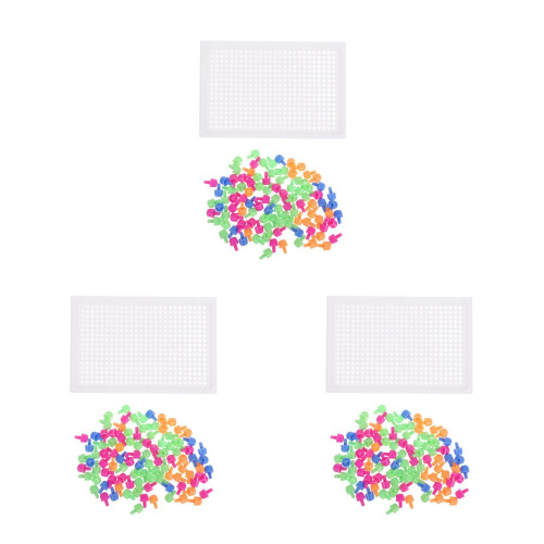3Sets Plastic Mushroom Pegboard Educatief Puzzelspel Voor Kinderen