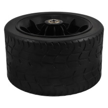 Cărucior de grădină, anvelopă de schimb, cauciuc negru din plastic, 1 bucată