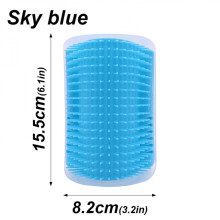 Cat Scratcher Massager for Cats Scratching Pets Removal Beauty Clean Corner Brush Removable Comb for Kitten Cat massagetool