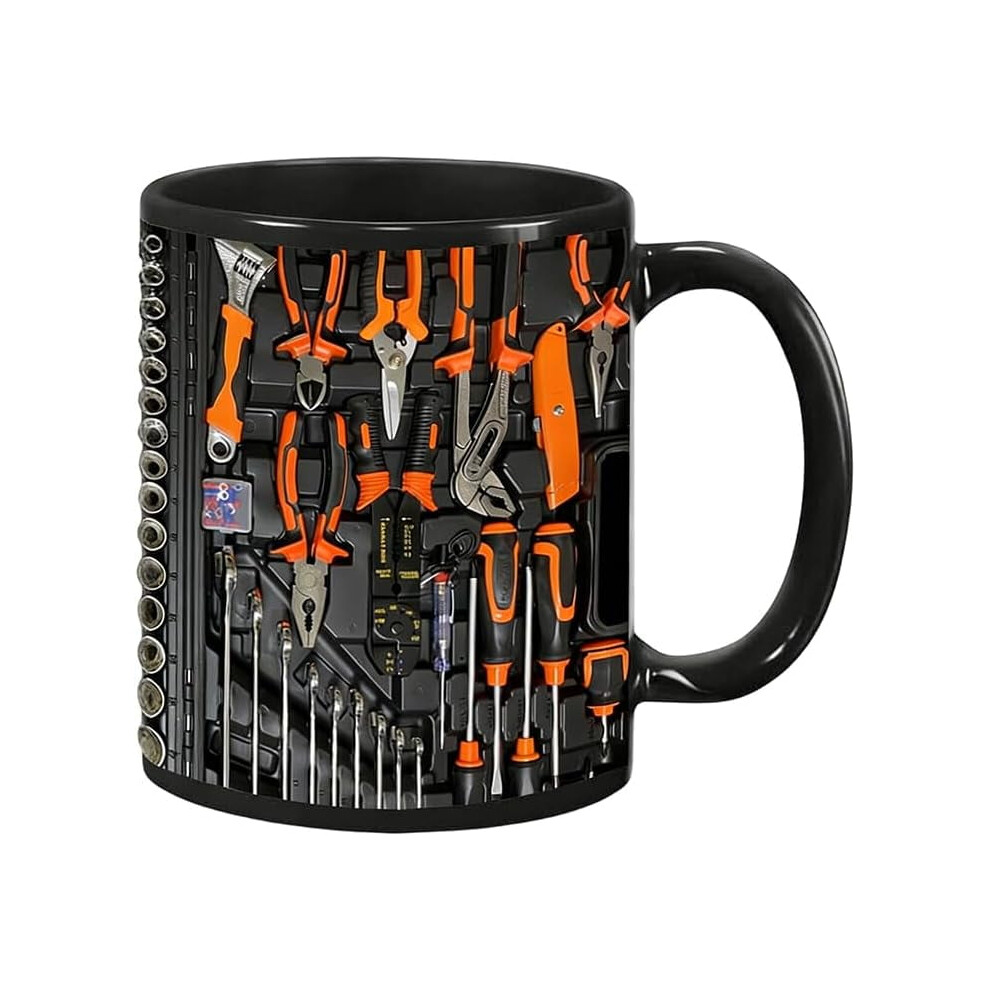 Mechanic's Toolbox Mug, 2026 11Oz Ceramic Mechanic Toolbox Coffee Cup Hyper Real Tool Case Machinist Tool Box Tea Mug Funny Gift For Husband Dad 9426043225902