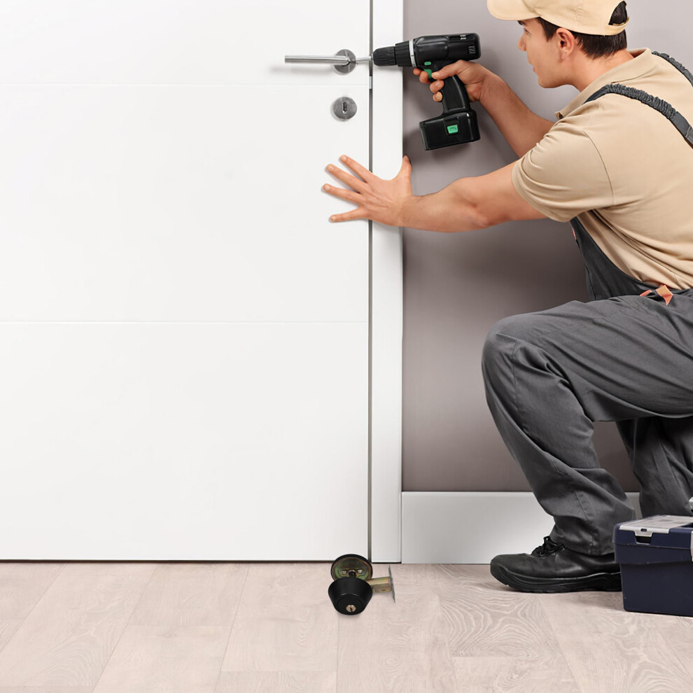 Stainless Steel Single-Sided Deadbolt Door Lock And Stylish Finish For Enhanced Home Security 9426043227838
