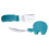 2Sets Training Bestekset Baby's Silicone Lepels En 2