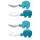 2Sets Training Bestekset Baby's Silicone Lepels En 6