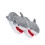 Shark Slippers Multi Cotton 1 Pair 3