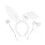 2Sets Wit Bunny Set Met Oren Hoofdband Strik Voor Feest 6