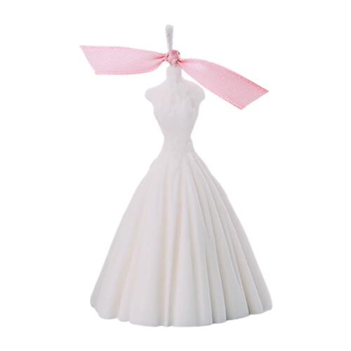 Bougie parfumée robe de mariée faite à la main (1 pièce) 1