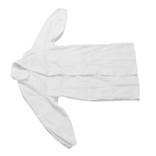Weiße Baumwoll-Langarm-Laborkittel für Medizin, Pflege, Arzt, Unisex, Größe S