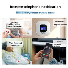 Tuya WiFi Elderly Caregiver Pager SOS Call Button Emergency SOS Alert System for Seniors Patients Elderly Home