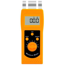Digital Textile Moisture Meter Portable Leather Clothes Cotton Humidity Tester Textile Moisture Detector with Suitcase