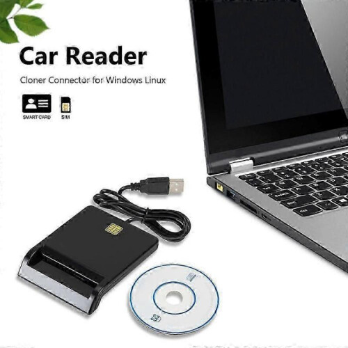 USB 2.0 Smart ID Card Reader for SD ATM CAC TF Bank Card SIM Card Reader USB-CCID ISO Connector for Windows Linux 2