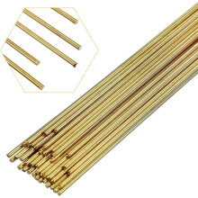 42Pcs Brass Rods 1.5 mm Brass Welding Brazing Rods Copper Alloy Solid for DIY Drift Punches Handle Lathe
