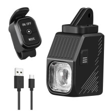 LED Bicycle Hanging Light Type-C USB Rechargeable Remote Control Super Bright Headlight for Night Riding