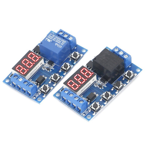 6-30V Trigger Cycle Delay Timer  Turn  Off Relay Module with LED Display Automation  Off Delay