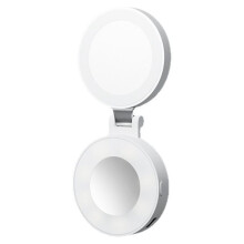 Magnetic Light Foldable and Expandable Dual-Color Temperature Selfie Light with Mirror, for Vlogging, Live Streaming, Ph