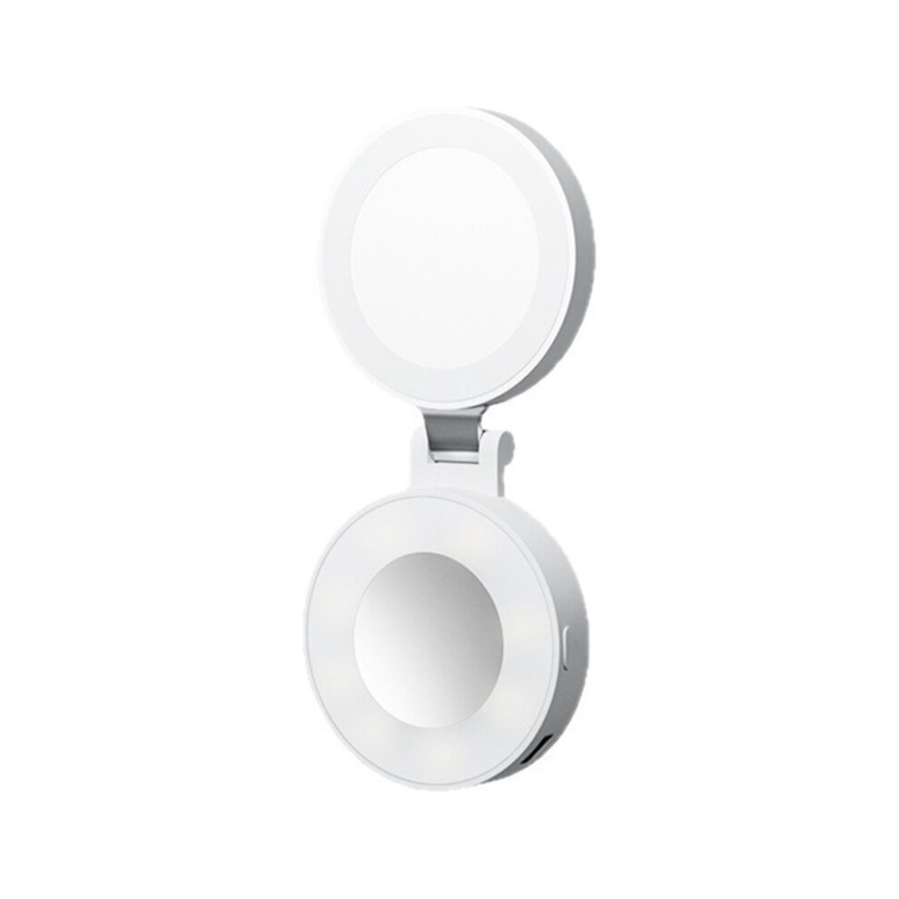 Magnetic Foldable And Expandable Dual-Color Temperature Selfie With Mirror, For Vlogging, Live Streaming, Ph Light 6031719781960