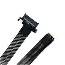ADT-LINK M.2 NVMe to U.2 SFF-8639 SSD Extension Adapter Cable PCIe5.0 X4 Gen5 U2 SFF8639 SSD to M.2 MKey Expansion Card 10cm
