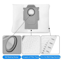 12PCS for Q7 M5+ /Q7 L5+ /Q7 TF+ /Q7T+ Replacement Parts Vacuum Hepa Filter Mop Cloth Dust Bag