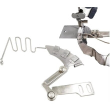 Pied de Biche 4 en 1 en Acier Inoxydable avec Guide-Cordon Intégré pour Machine à Coudre, Idéal pour la Confection de Vêtements (24 mm)