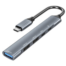 Type-C 3.0 Hub for Laptops, Android Phones, PD Charging, USB Extender USB C Hub Type C 3.0 Adapter